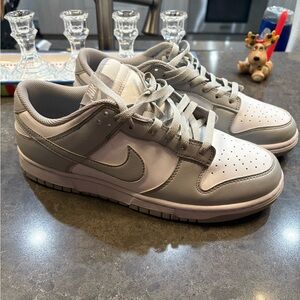 Nike Gray and White Men's Sneakers